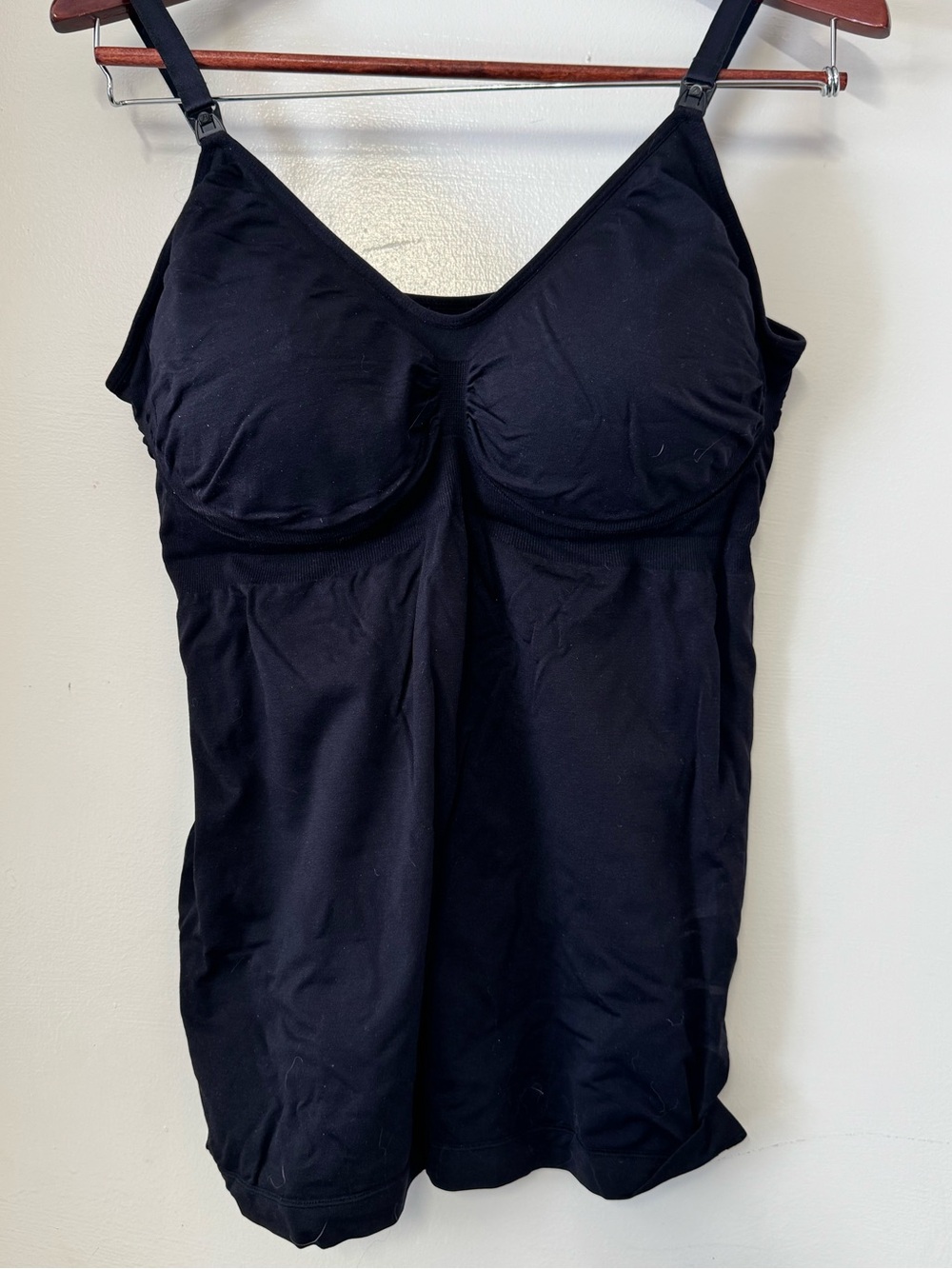 Kindred Bravely Black Seamless Tank with Built-In Nursing Bra